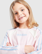 Girls' Colour Block Linear Crew Tracksuit Children