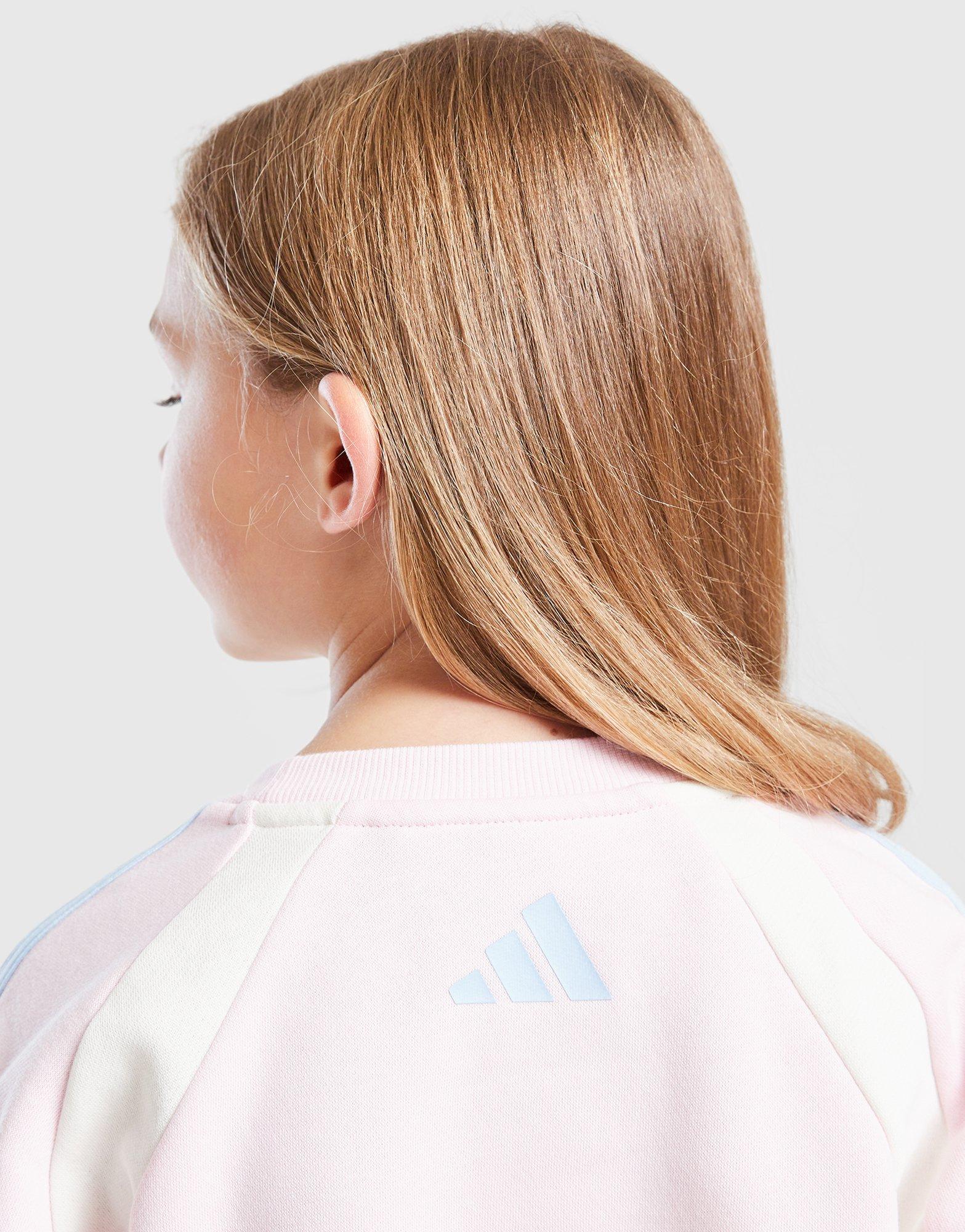 Girls' Colour Block Linear Crew Tracksuit Children