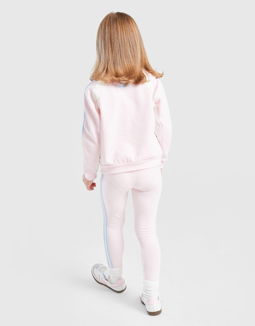 Girls' Colour Block Linear Crew Tracksuit Children