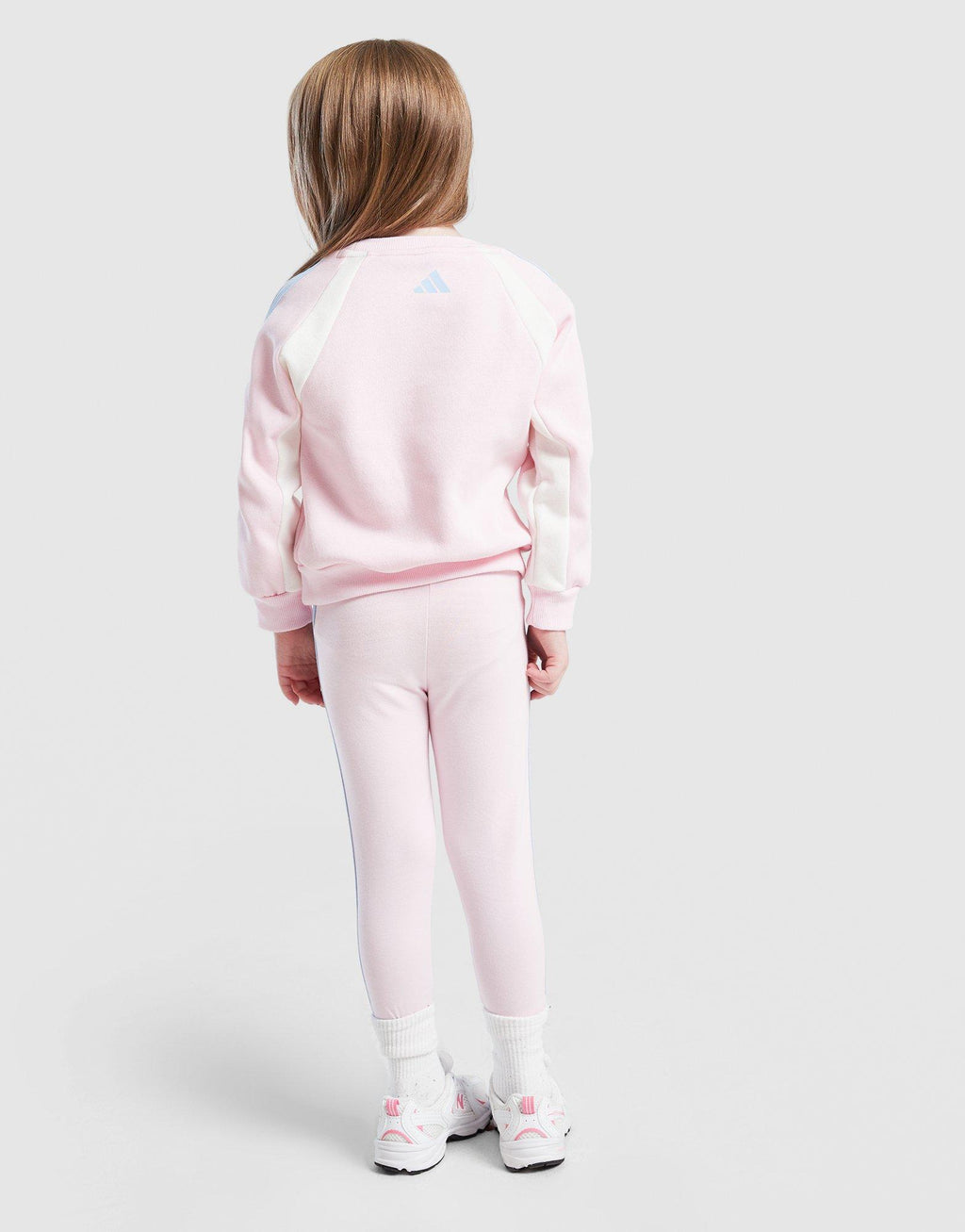 Girls' Colour Block Linear Crew Tracksuit Infant