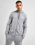 Poly 3-Stripes Linear Hoodie