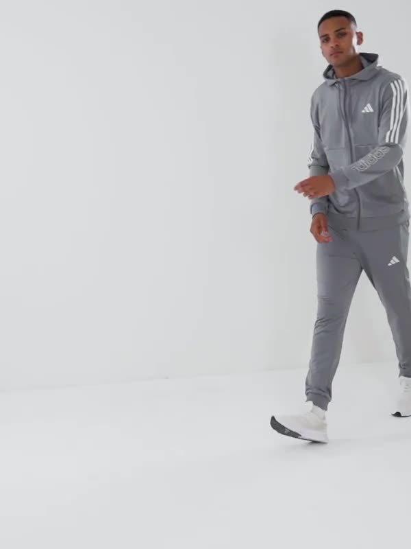 Poly 3-Stripes Linear Hoodie