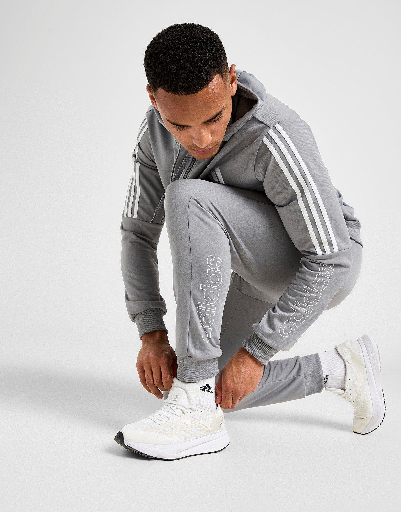 Poly 3-Stripes Linear Track Pants