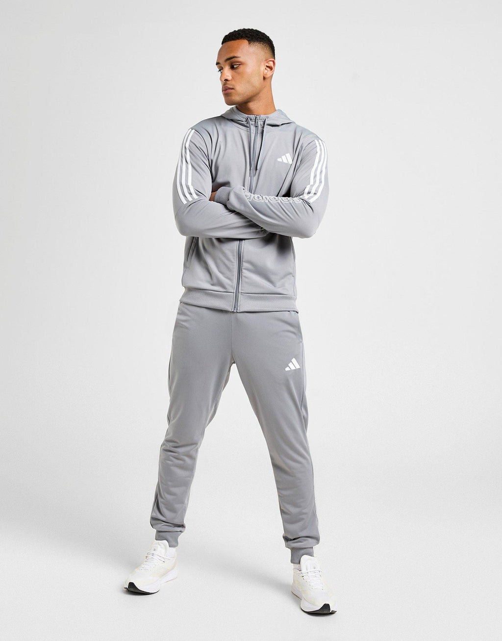 Poly 3-Stripes Linear Track Pants