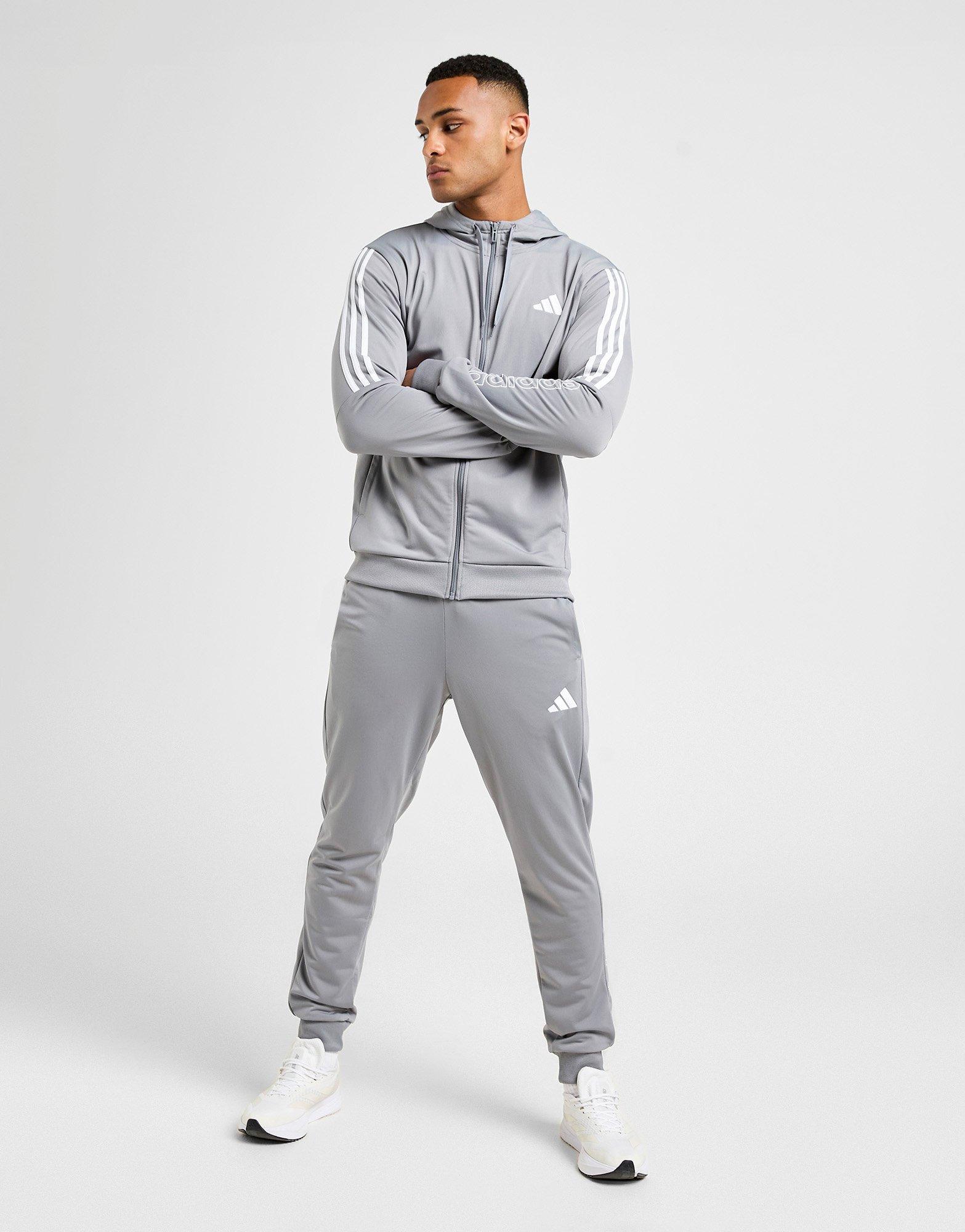 Poly 3-Stripes Linear Track Pants