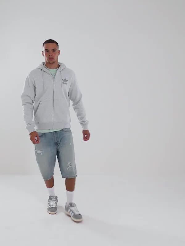 Trefoil Logo Full Zip Hoodie