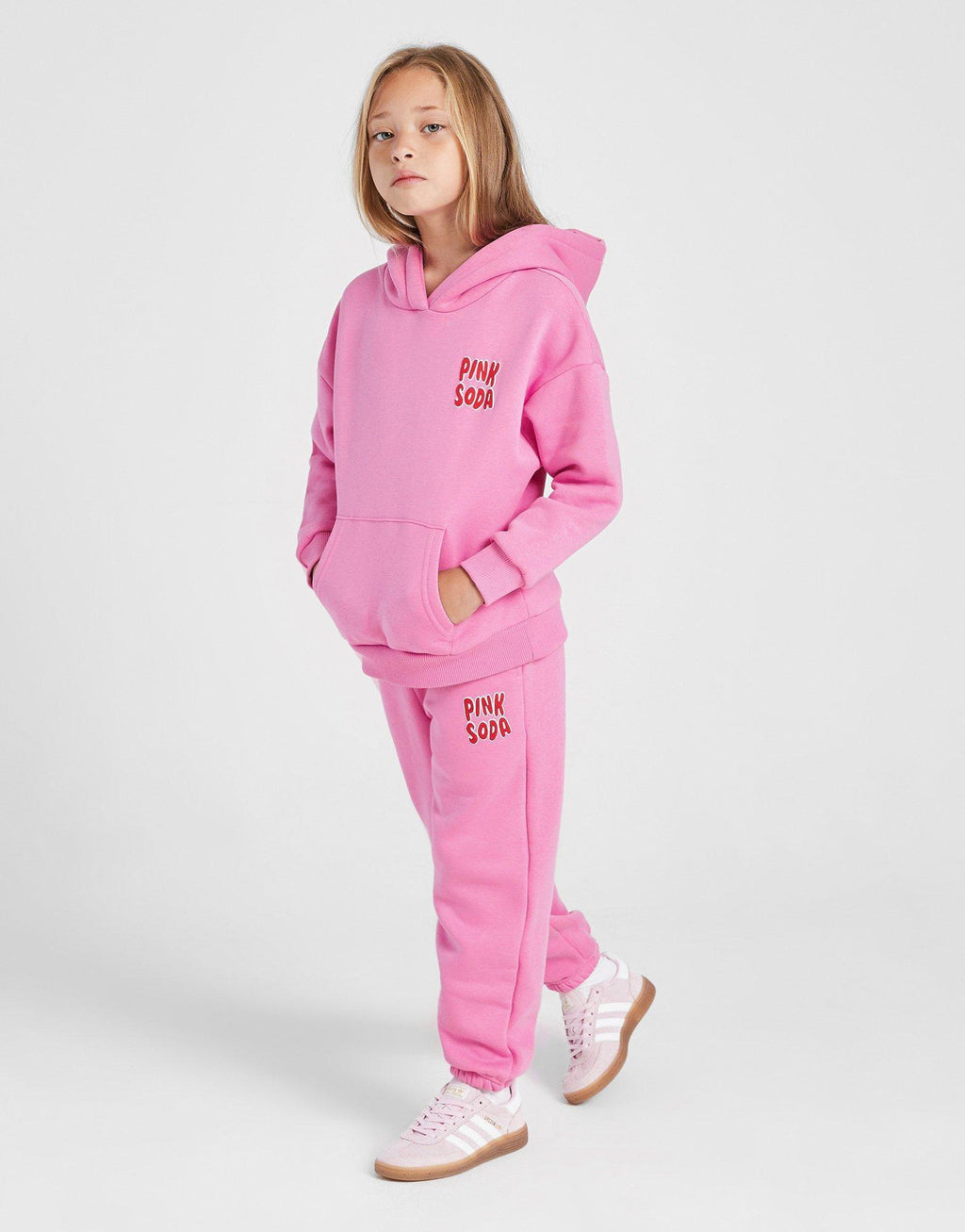 Girls' Bow Overhead Hooded Tracksuit Children