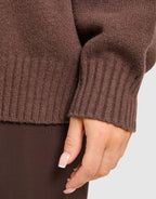 Varsity Knitted Crew Sweatshirt
