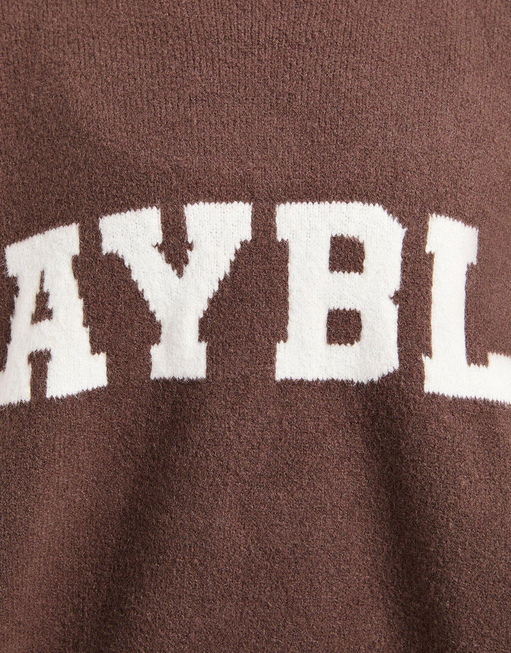 Varsity Knitted Crew Sweatshirt