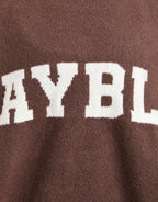 Varsity Knitted Crew Sweatshirt