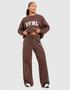 Varsity Knitted Wide Joggers