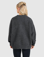Varsity Knitted Crew Sweatshirt