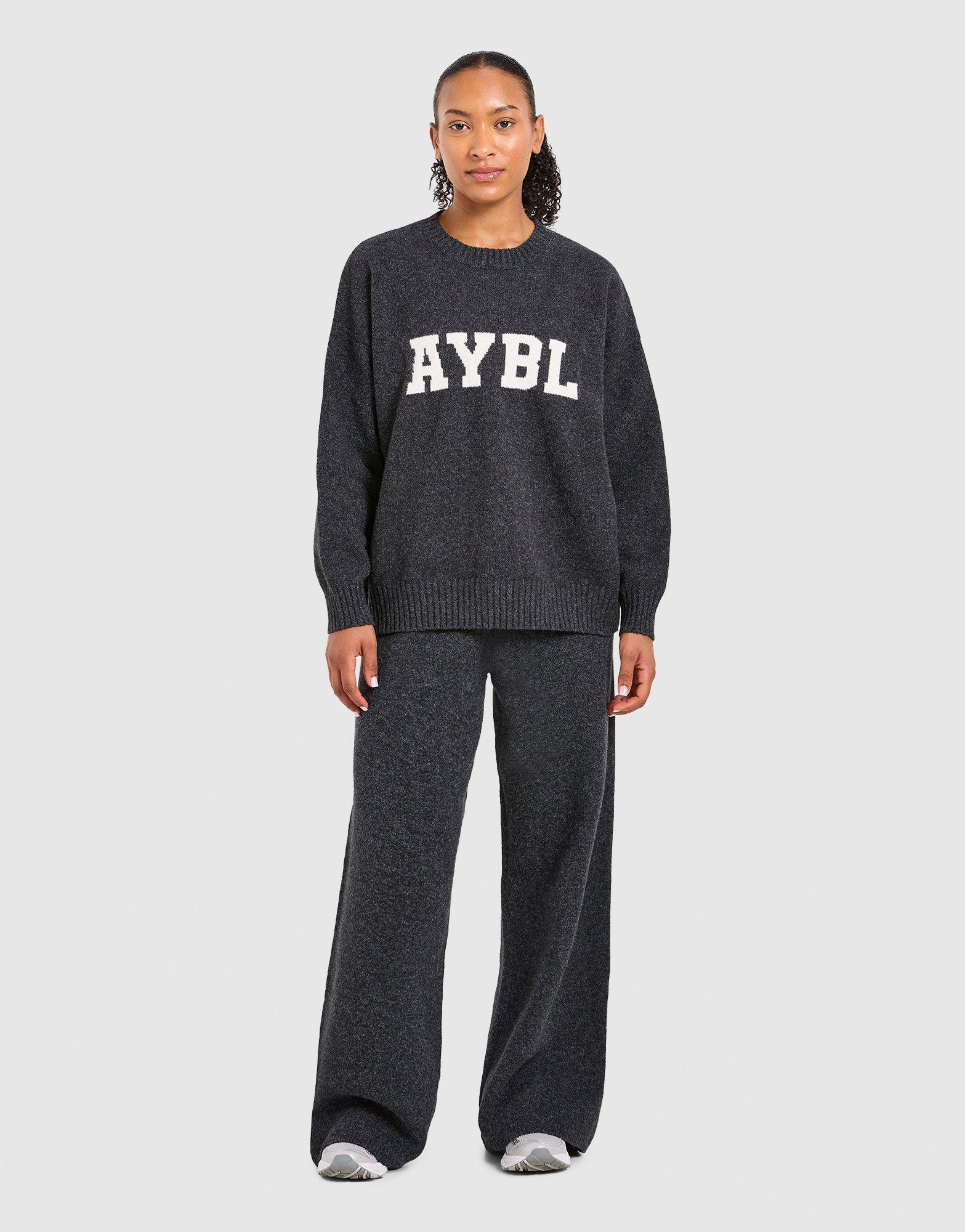 Varsity Knitted Wide Joggers