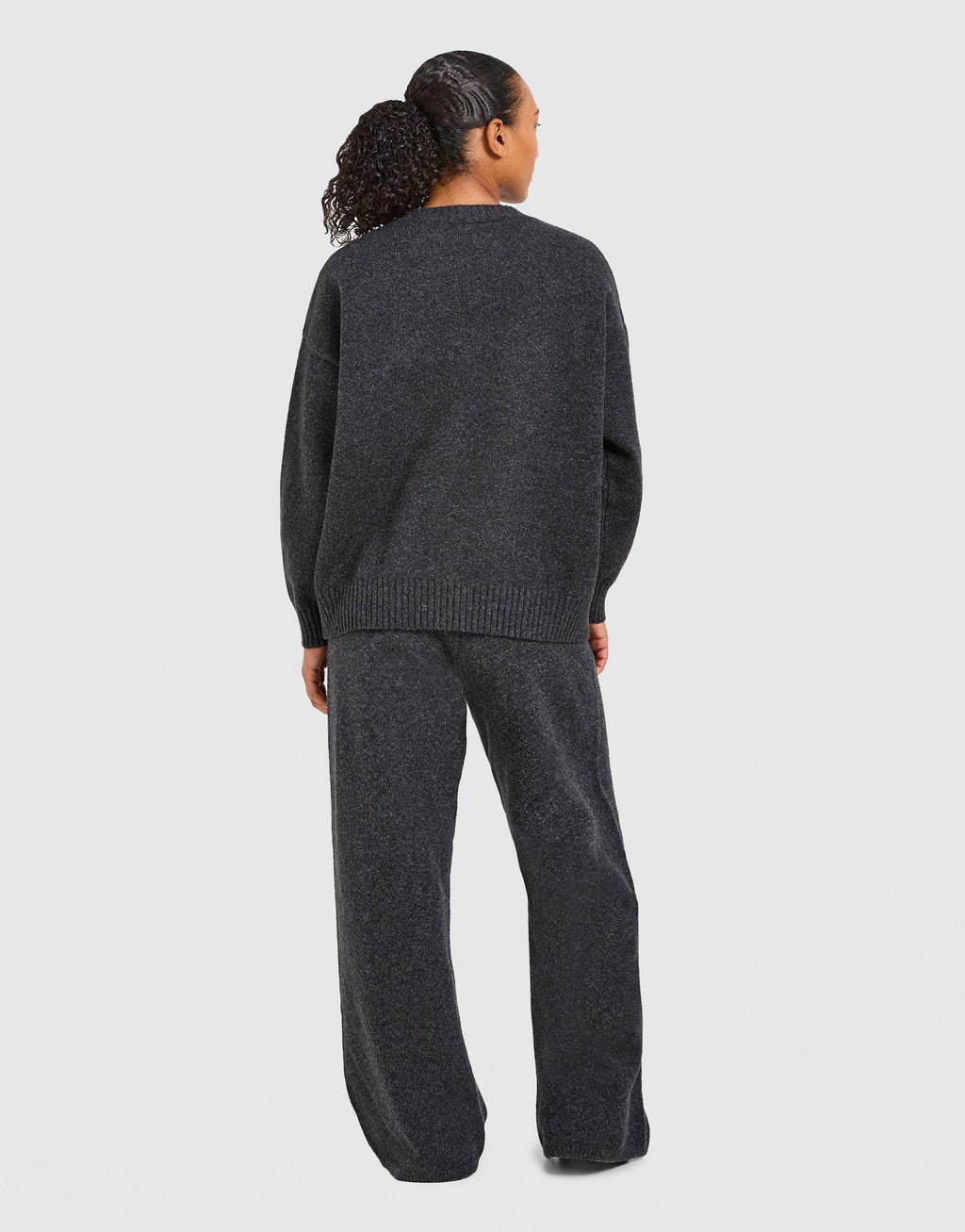 Varsity Knitted Wide Joggers