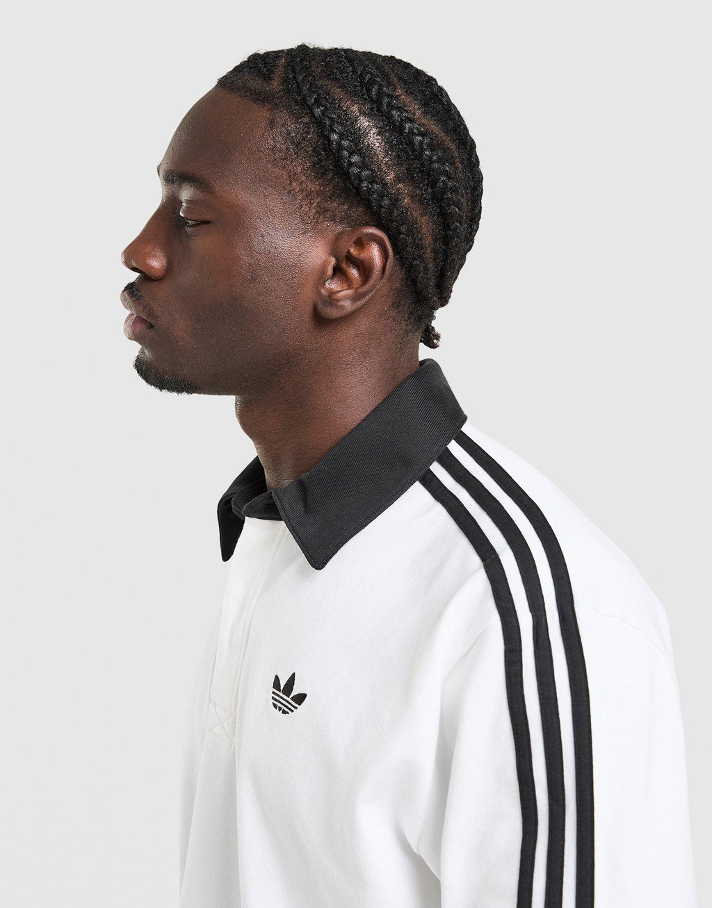 3-Stripes Rugby Long Sleeve Polo Shirt
