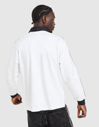 3-Stripes Rugby Long Sleeve Polo Shirt