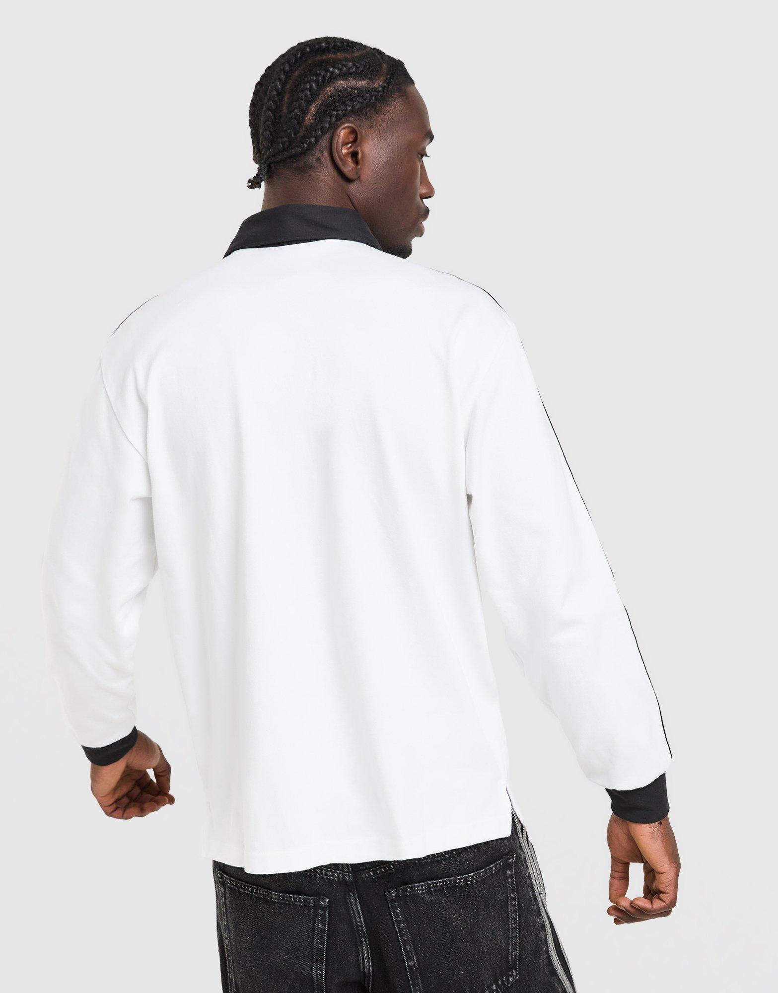 3-Stripes Rugby Long Sleeve Polo Shirt