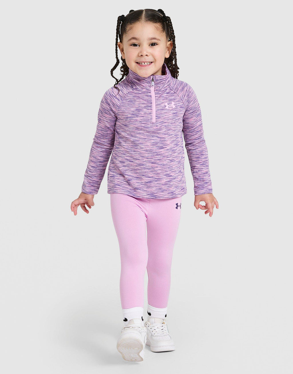 Girls' UA Tech 1/4 Zip Top/Leggings Set Infant