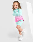 Girls' Fade 1/4 Zip Top/Shorts Set Infant
