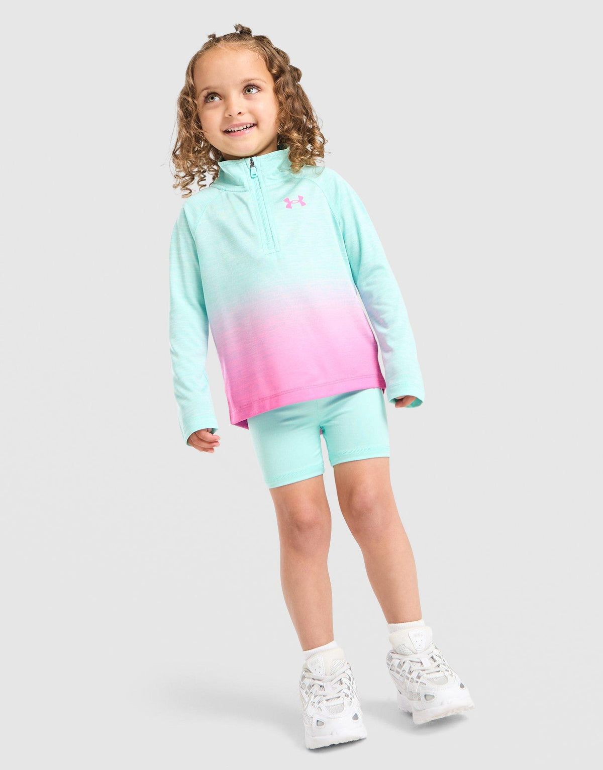 Girls' Fade 1/4 Zip Top/Shorts Set Infant