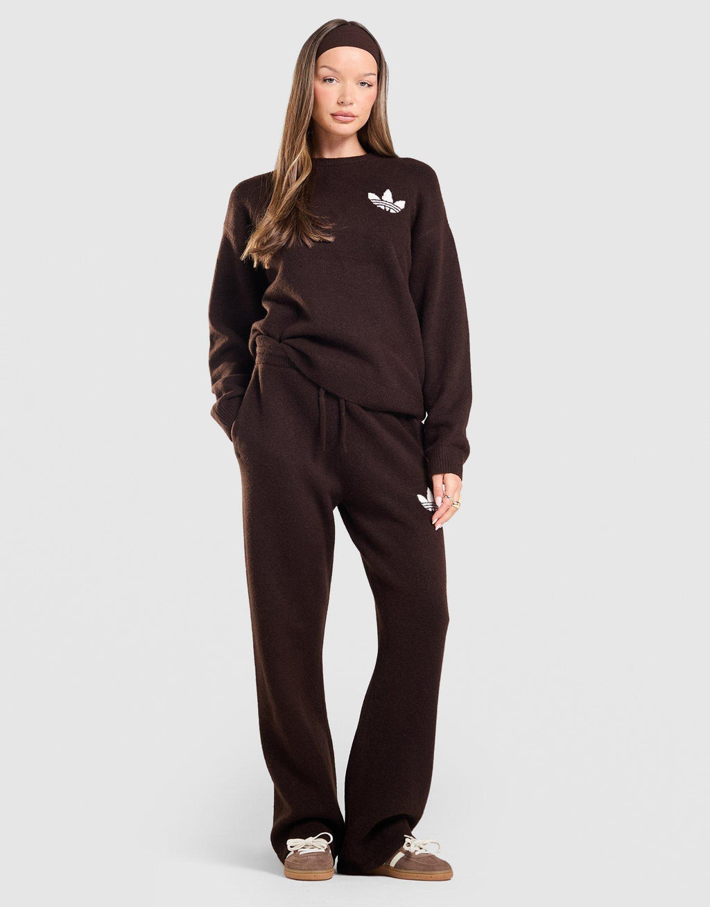 Trefoil Knit Sweatshirt