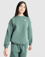 Girls' Club Oversized Crew Sweatshirt Junior