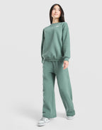 Girls' Club Oversized Crew Sweatshirt Junior