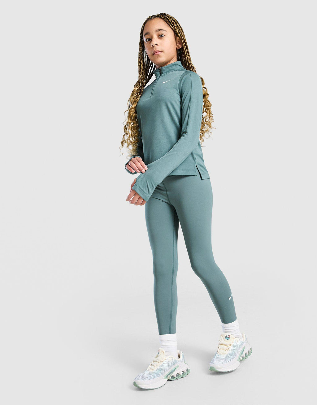 Dri-FIT Long Sleeve 1/2 Zip Top Junior's