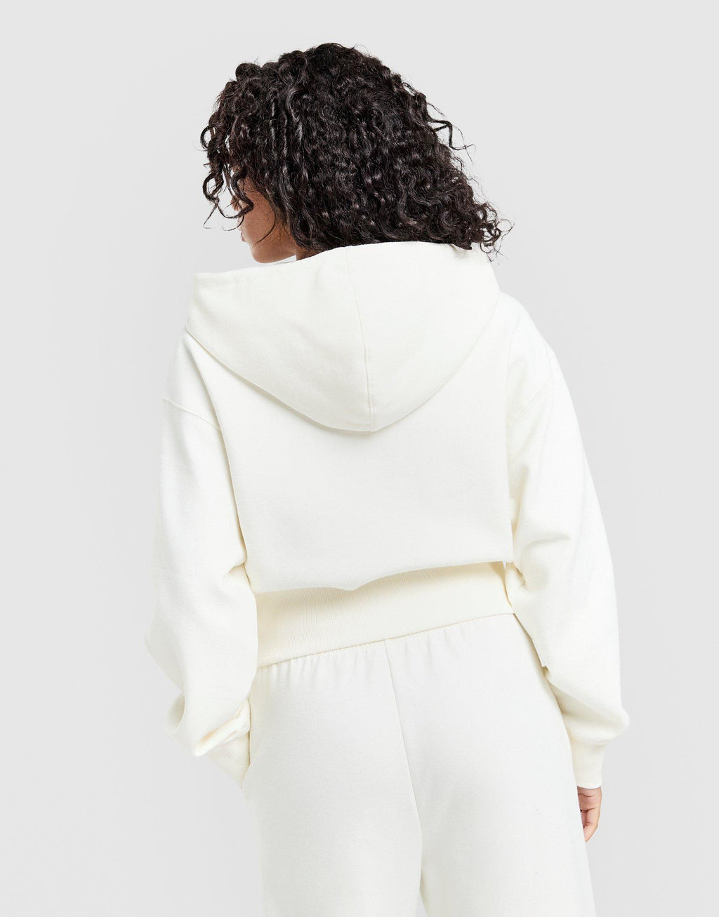 Graphic Swoosh Crop Full Zip Hoodie