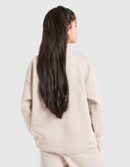 Girls' Dual Tone Oversized Crew Sweatshirt Junior