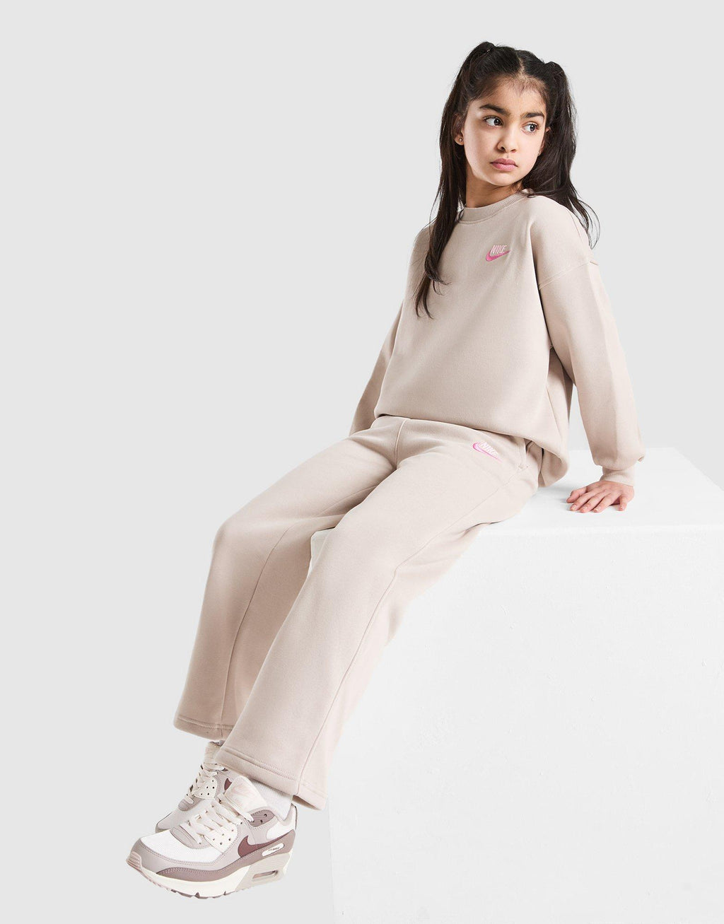 Girls' Dual Tone Wide Leg Joggers Junior