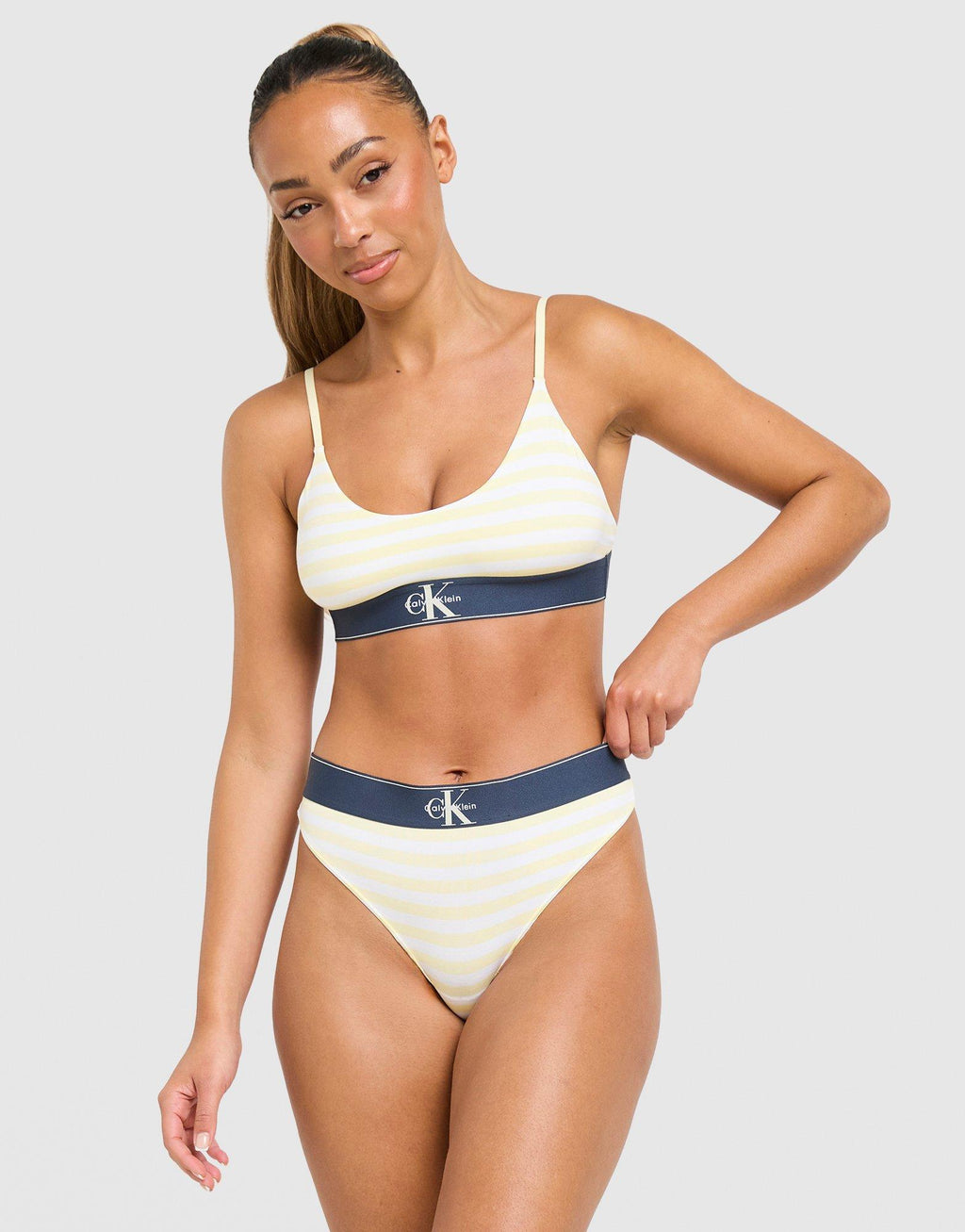 Stripe Thong