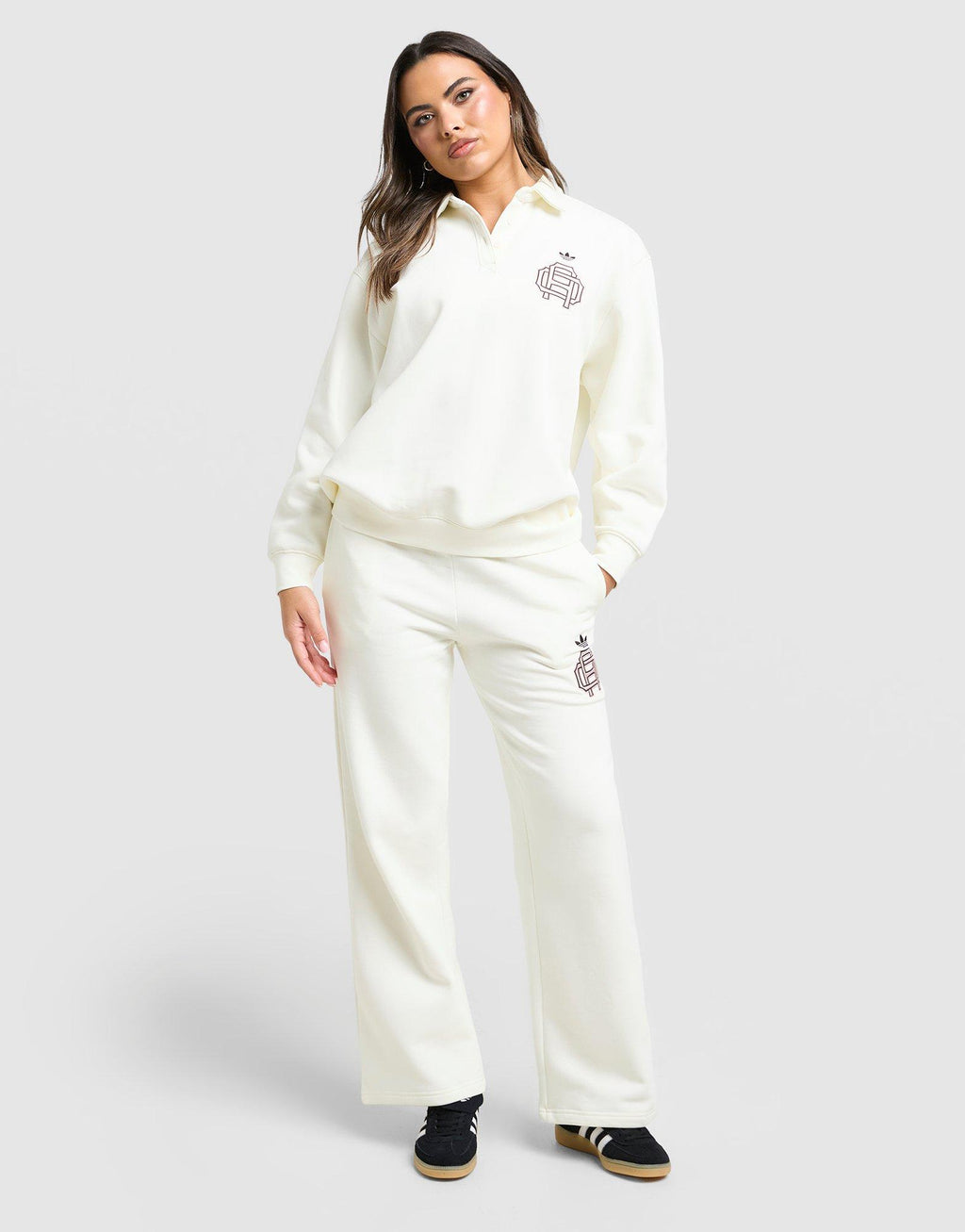 Emblem Wide Leg Joggers