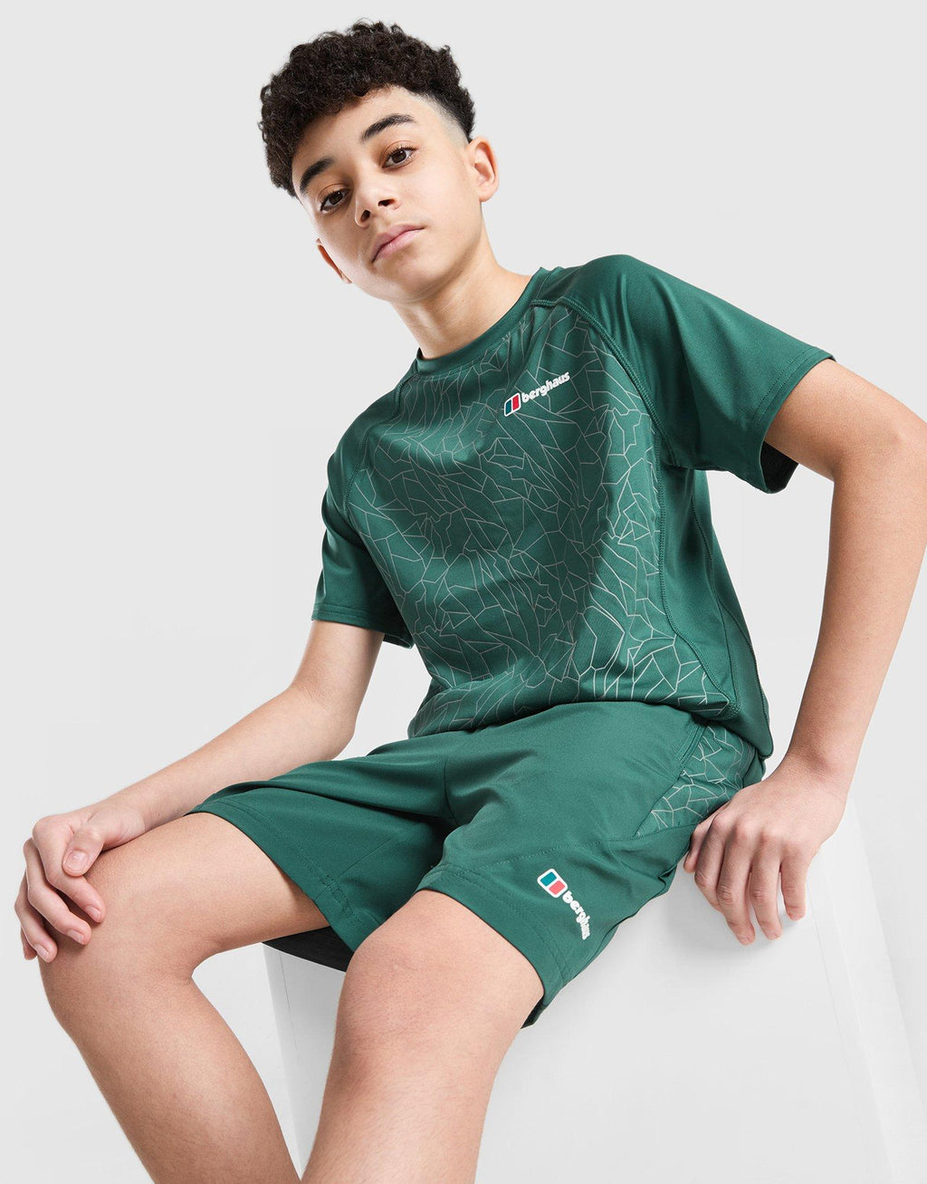 All Over Print Grid Shorts V2 Junior