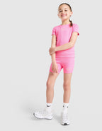 Girls' Ribbed T-Shirt/Shorts Set Children