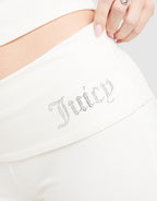 Logo Fold Over Flare Leggings