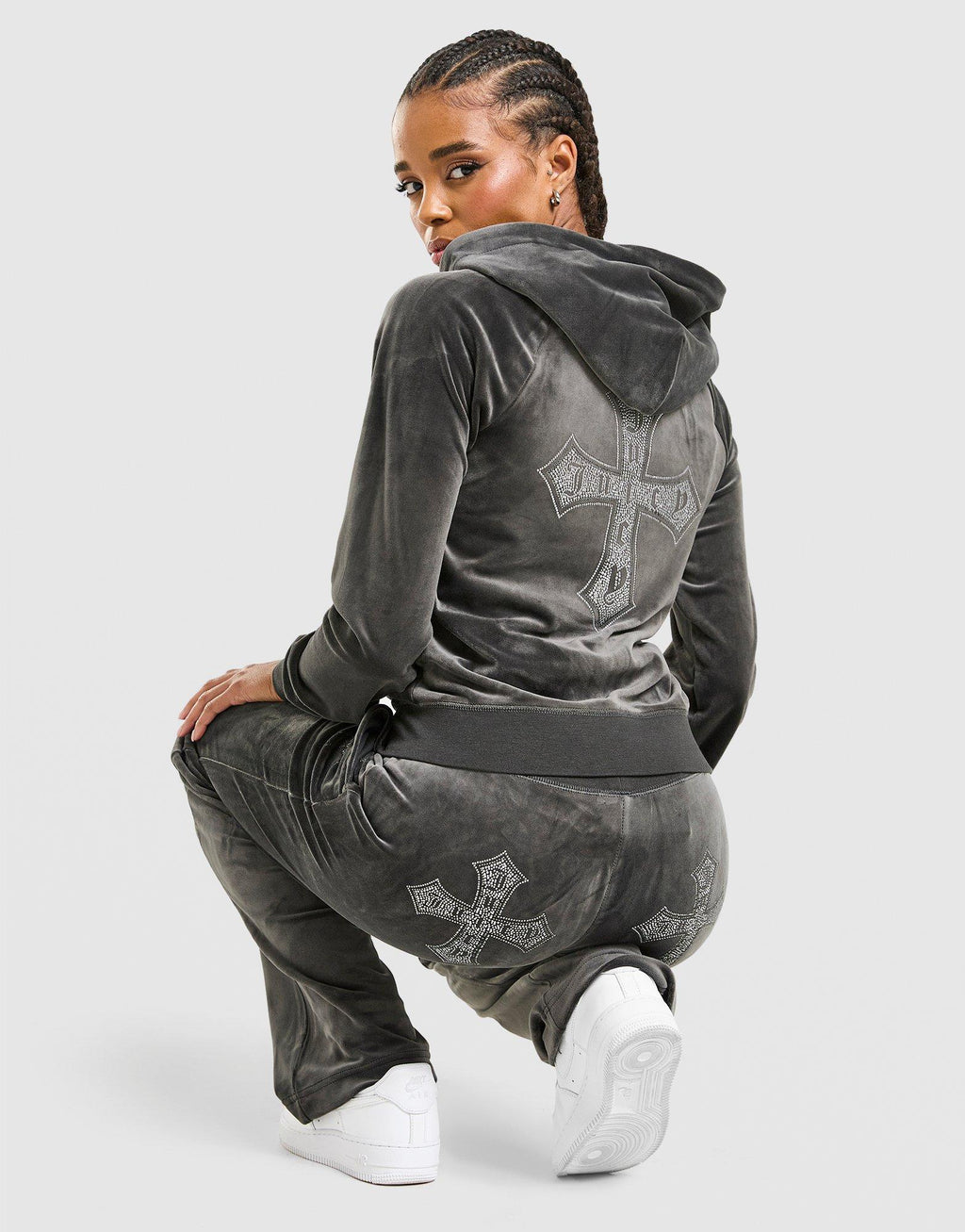 Cross Wash Velour Hoodie
