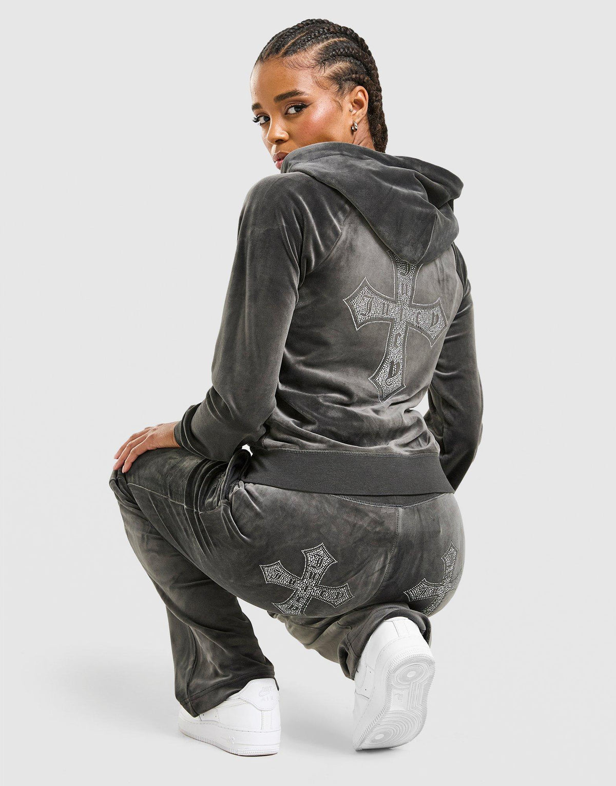 Cross Wash Velour Hoodie