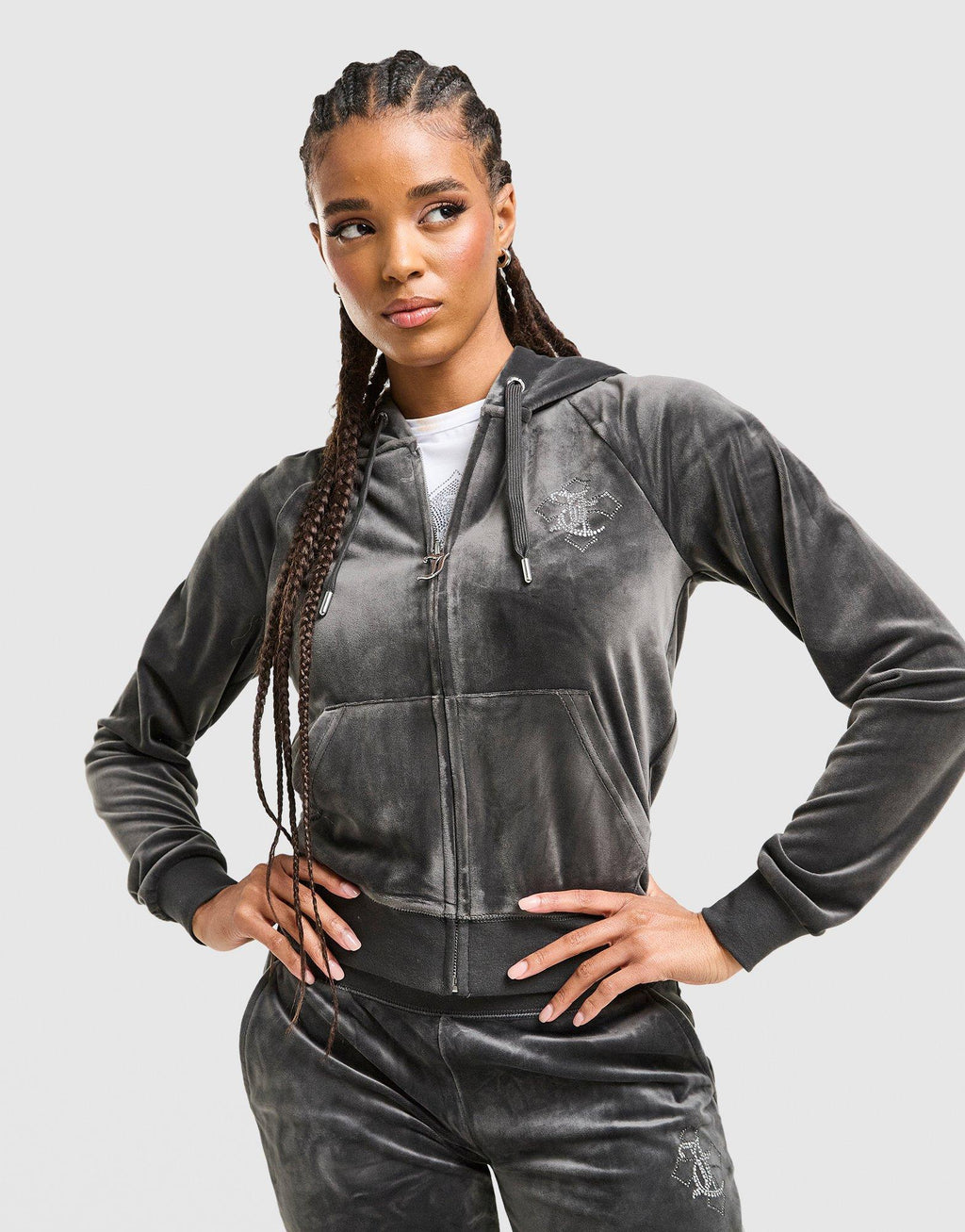 Cross Wash Velour Hoodie