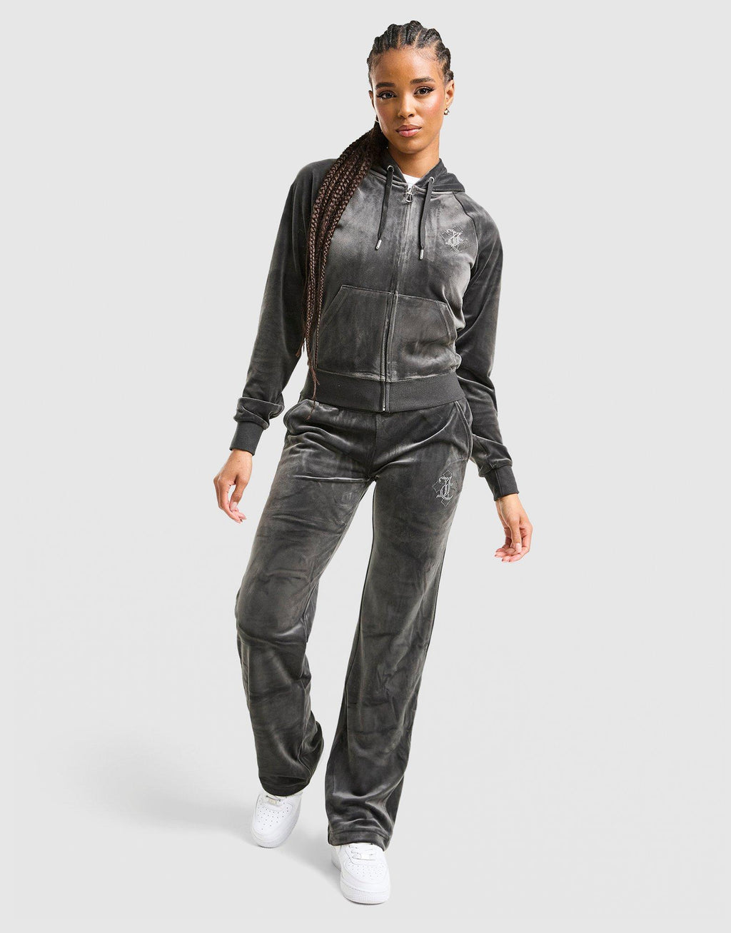 Cross Wash Velour Hoodie