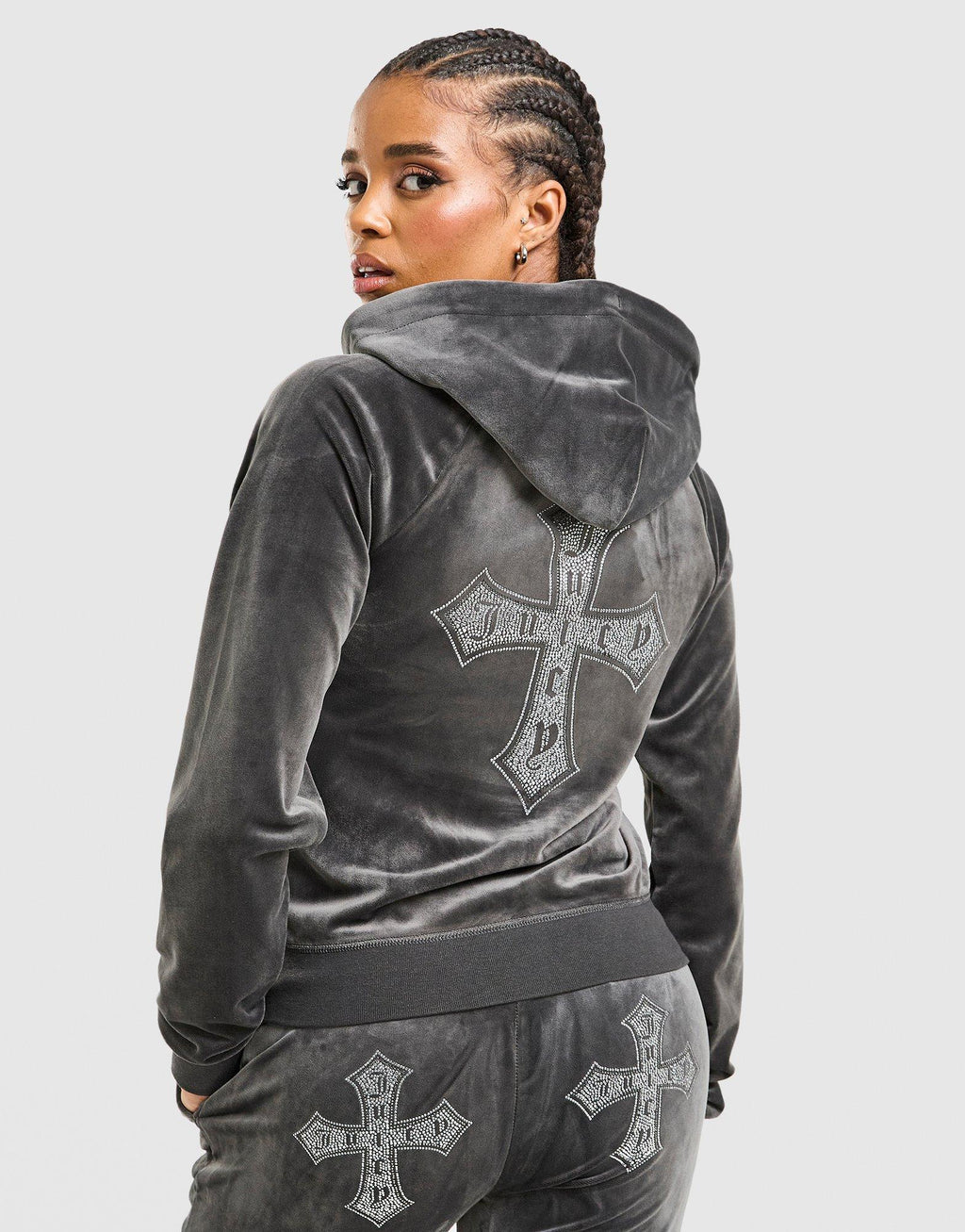 Cross Wash Velour Hoodie