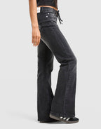 Cross Lace Up Denim Jeans