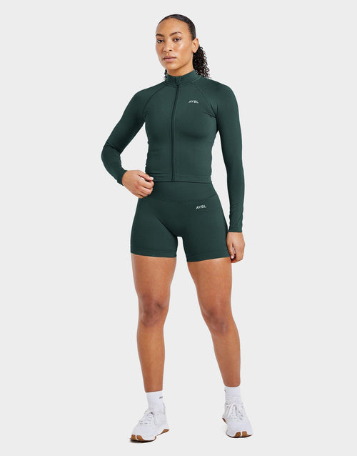 Adapt Seamless Full-Zip Top