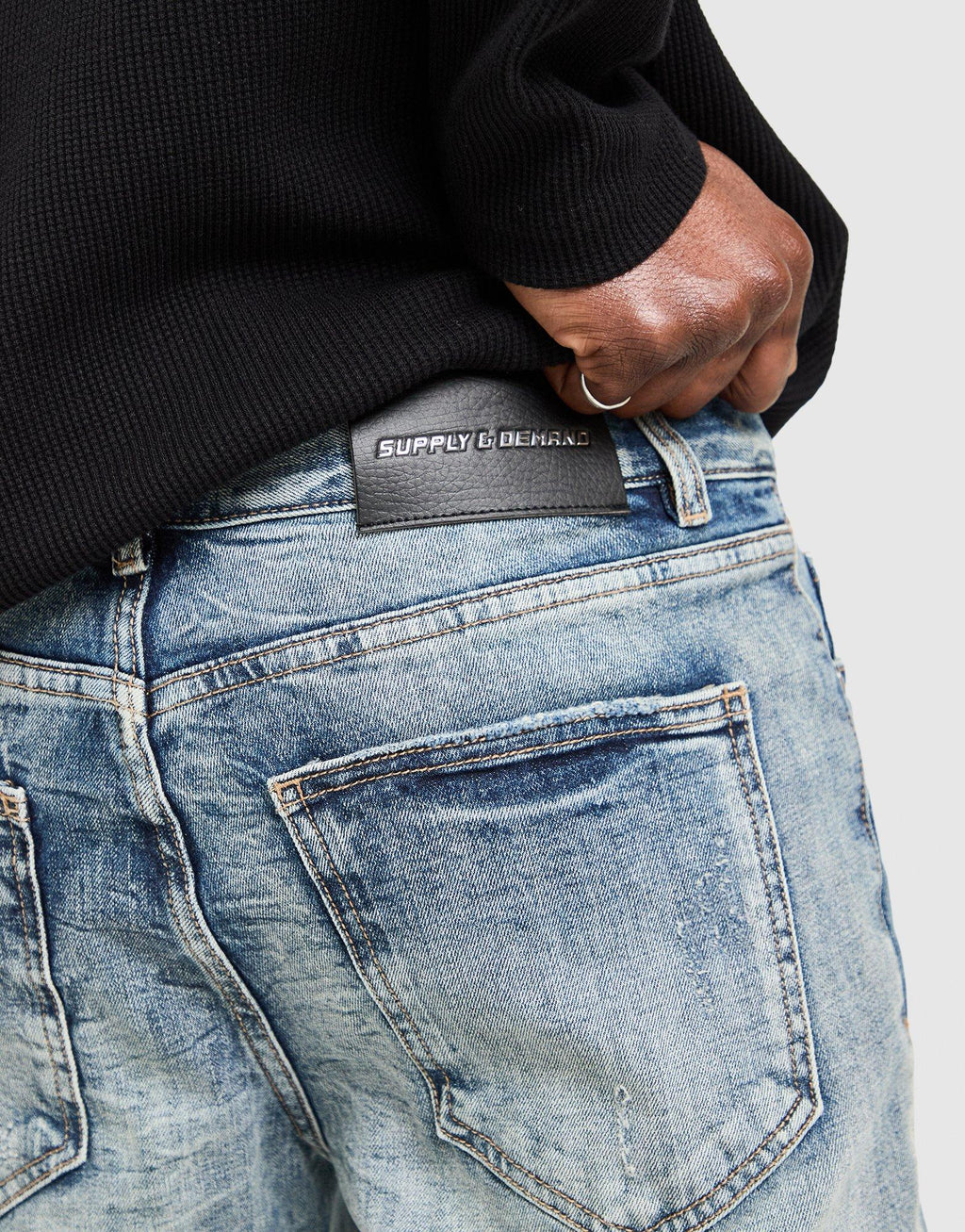 Omar Slim Ripped Jeans