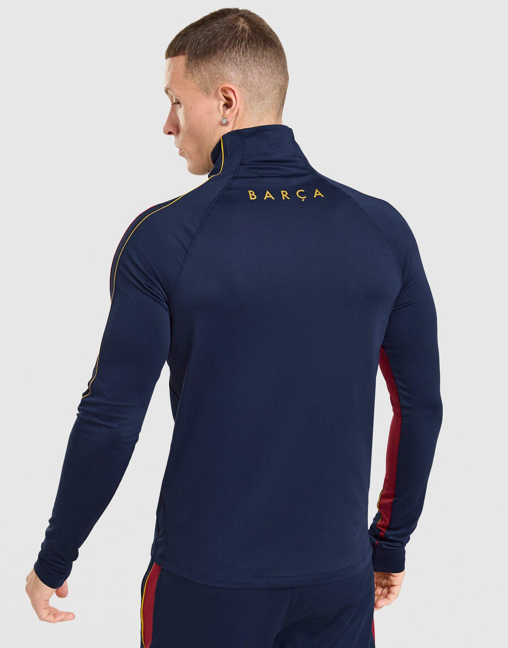 Men's Dri-FIT Football Knit Drill Top F.C. Barcelona Strike