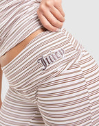 Stripe Logo Flare Joggers