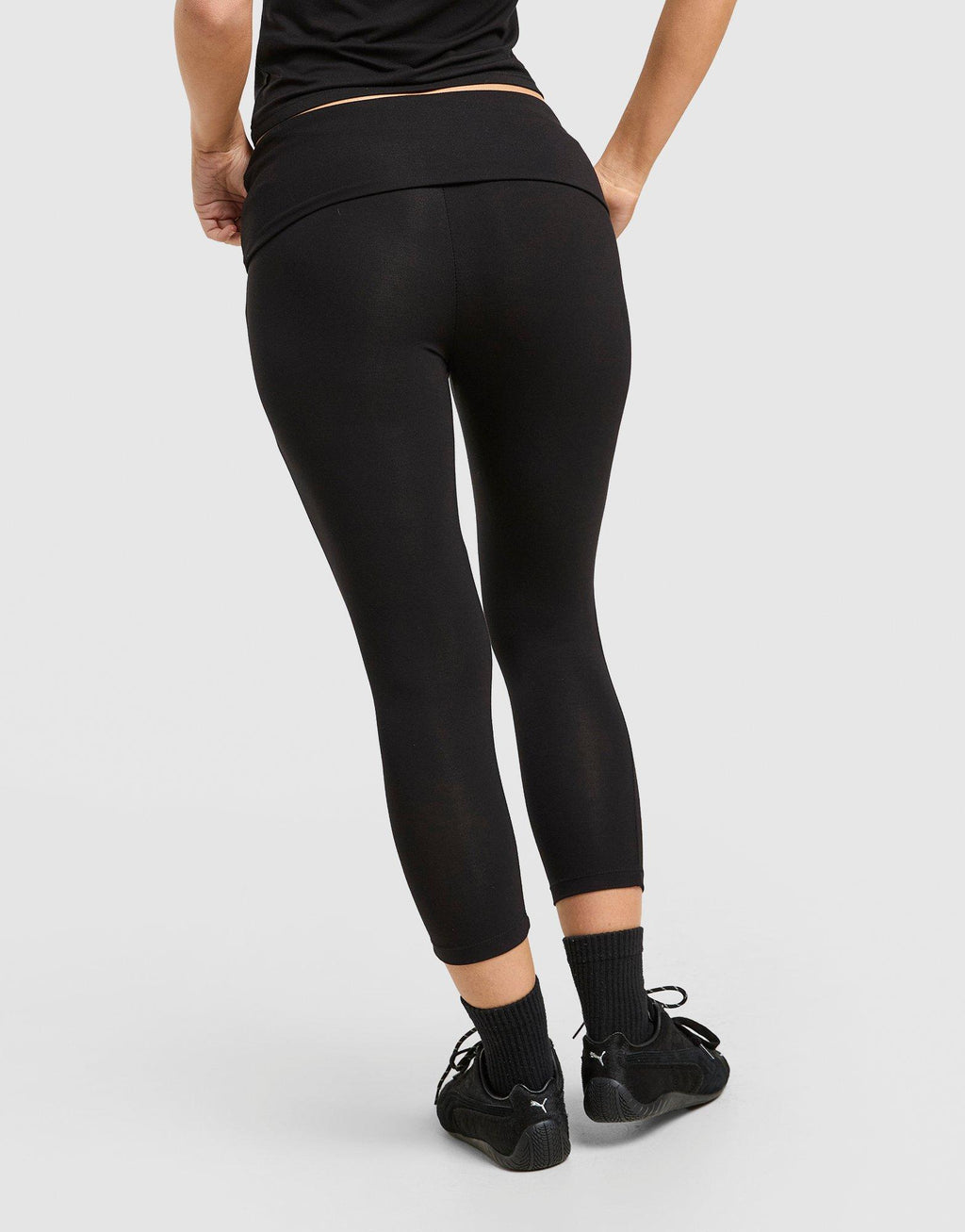 Capri Fold Down Leggings
