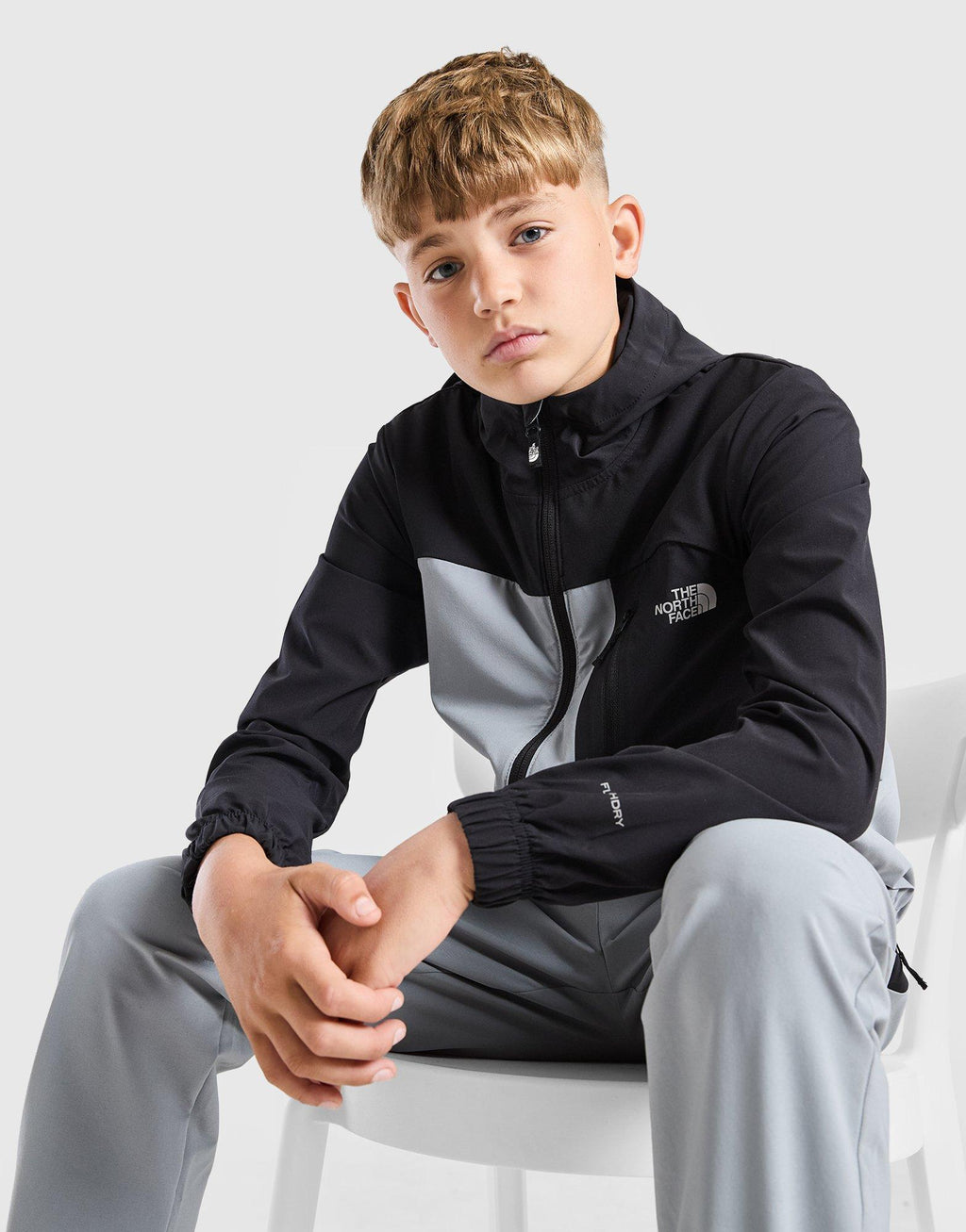 Never Stop Woven Full Zip Jacket Junior
