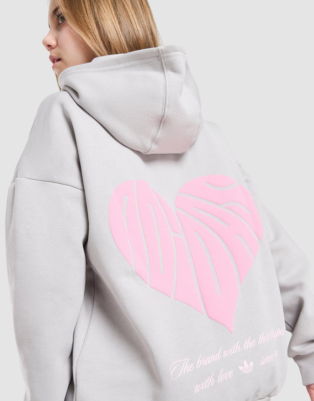 Girls' Heart Overhead Hoodie Junior