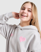Girls' Heart Overhead Hoodie Junior